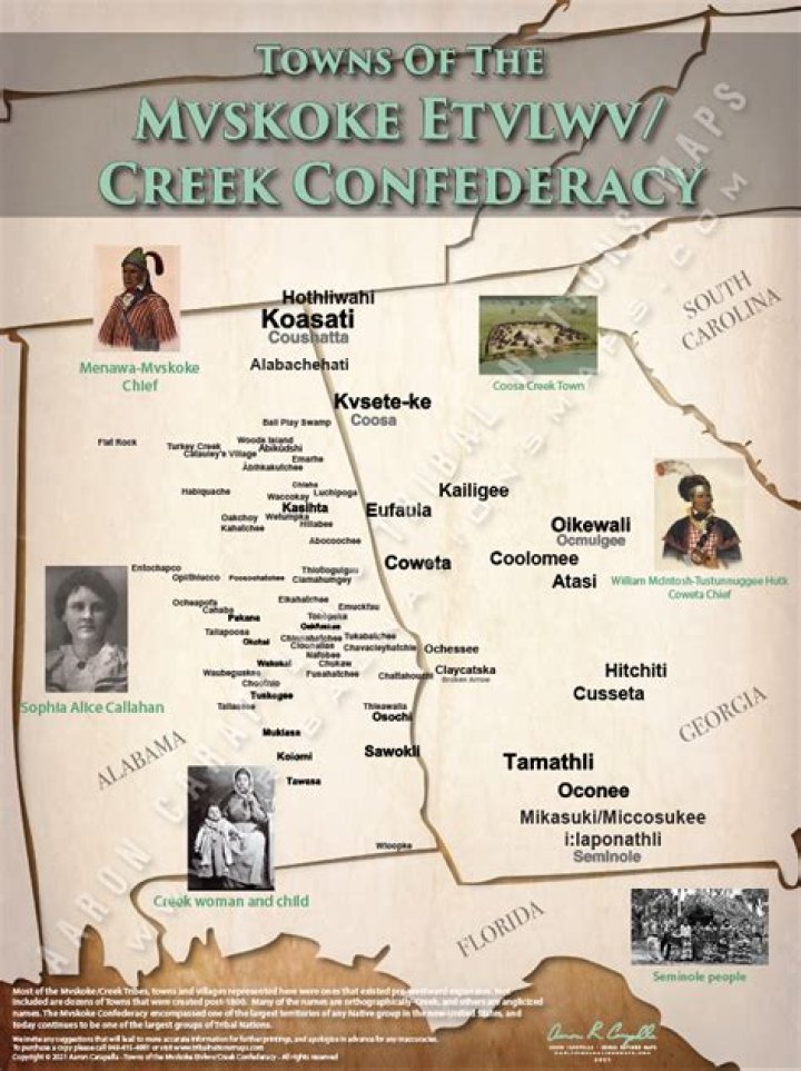What are the boundaries of the muscogee creek nation?