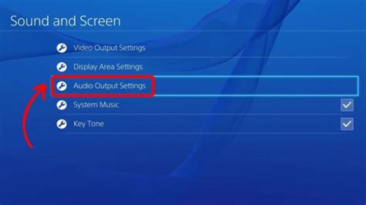 What audio output for ps4?