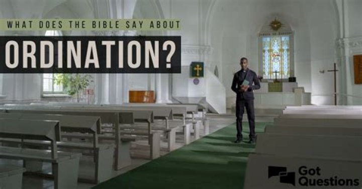 What does becoming ordained mean?