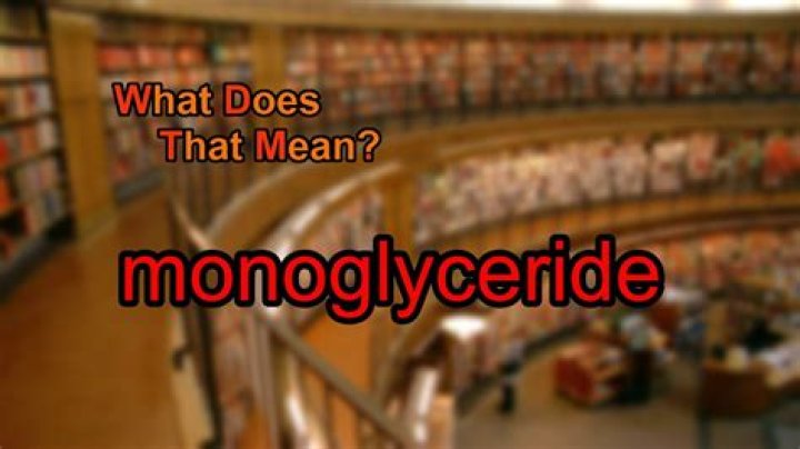 What does monoglyceride mean?