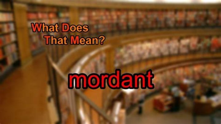 What does mordant mean?
