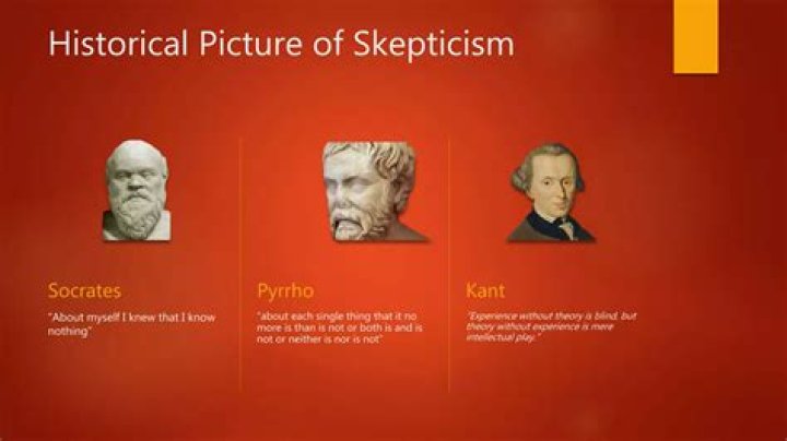 What does skepticism mean in philosophy?