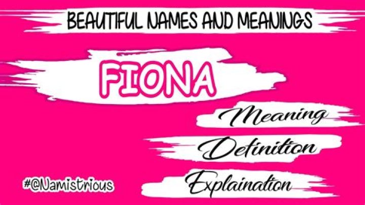 What does the name fiona means?