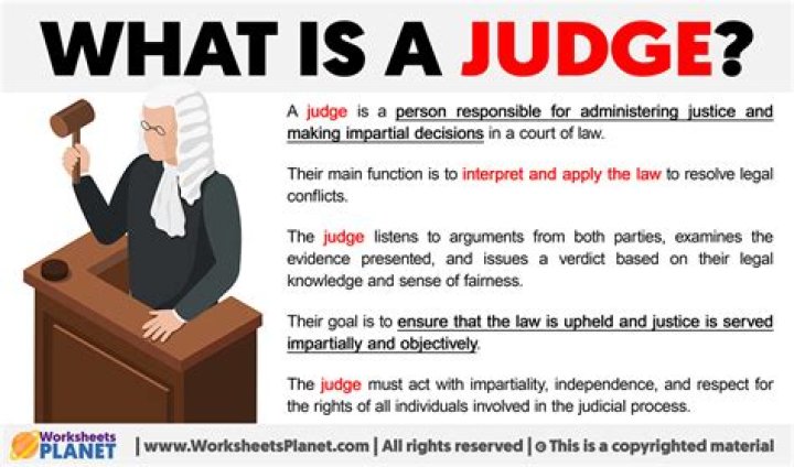 What is a judge supposed to do?