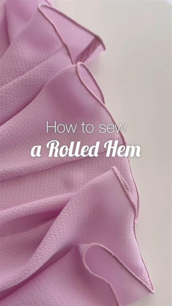What is a rolled hem?