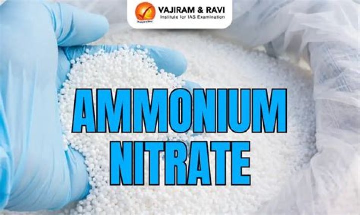 What is ammonium nitrate used for in everyday life?