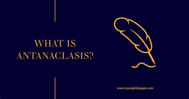 What is antanaclasis in literature?