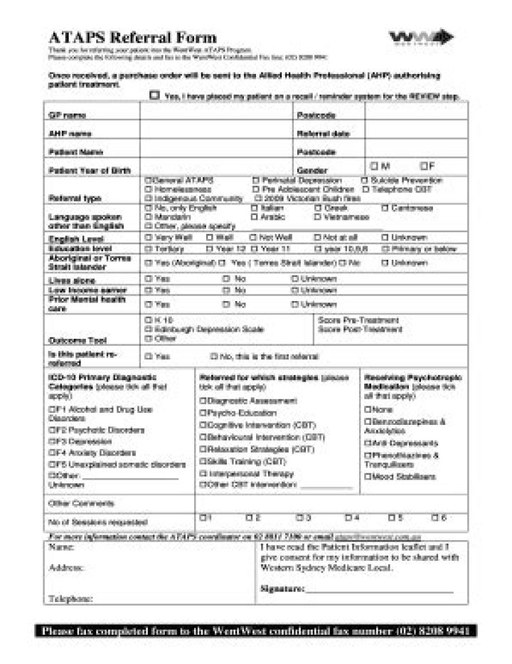 What is ataps referral?