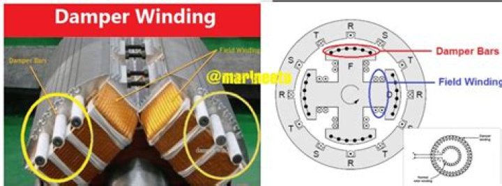 What is damper winding?
