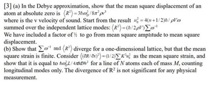 What is debye approximation?