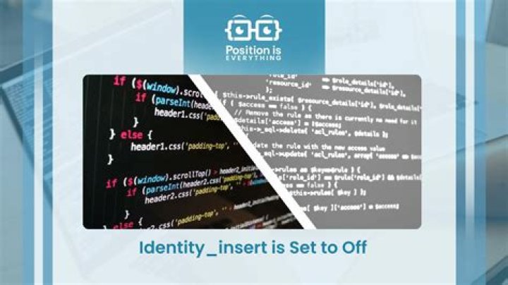 What is identity_insert is set to off?