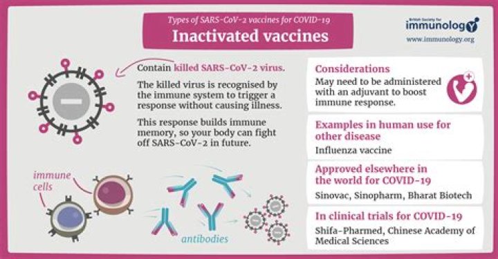 What is inactivated virus vaccine?