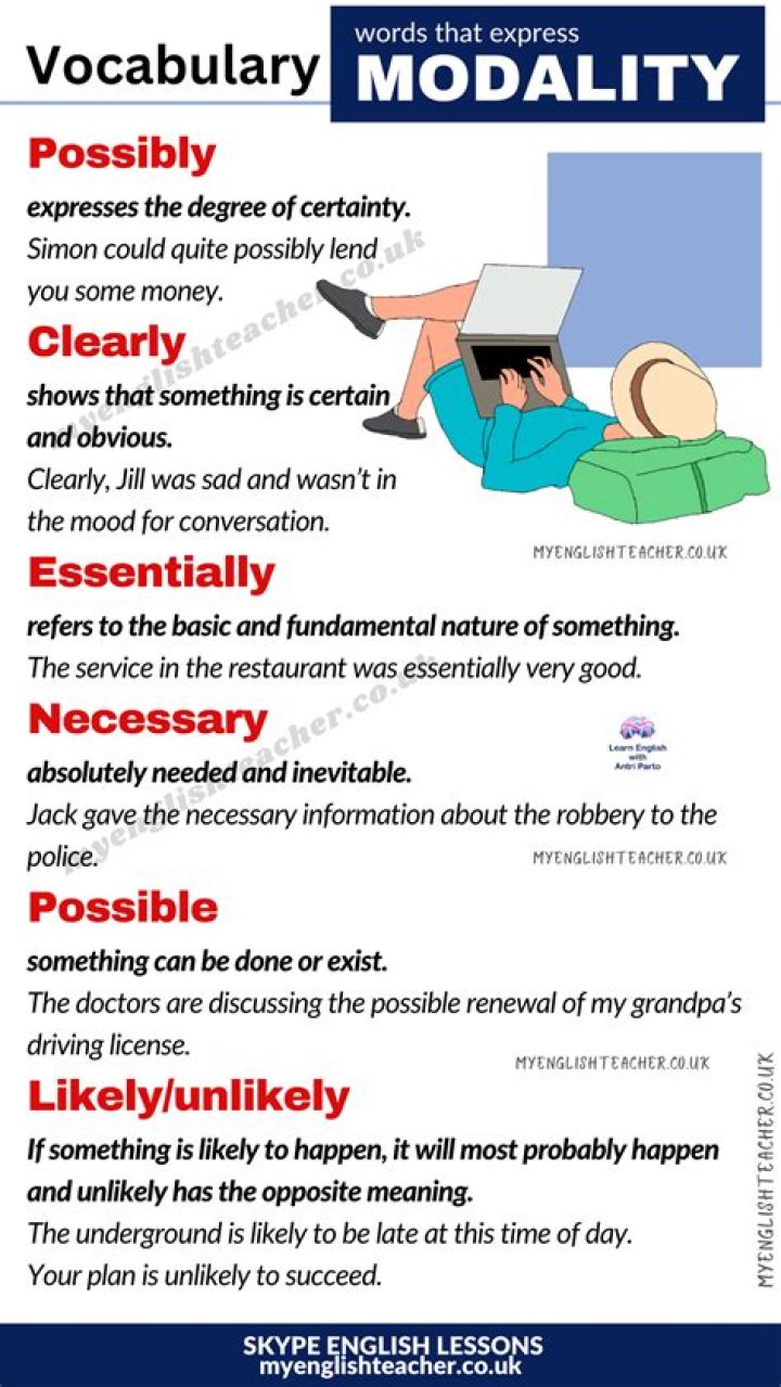 What is modality sentence?