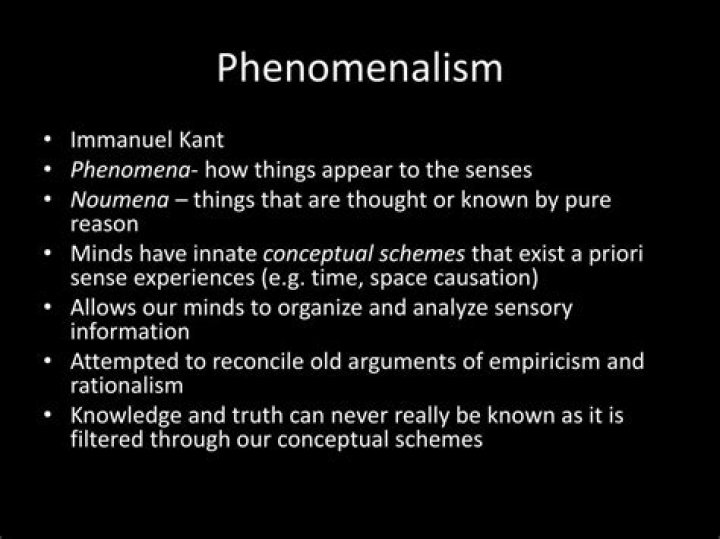 What is phenomenalism theory?