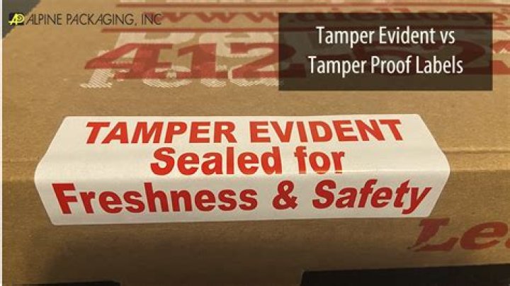 What is tamper evident?