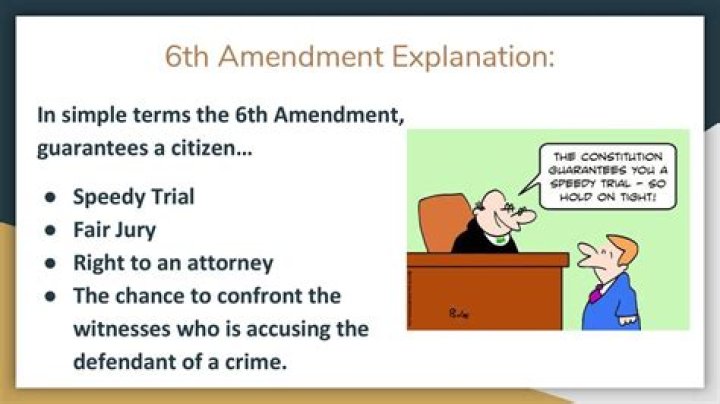 What is the 6th amendment?