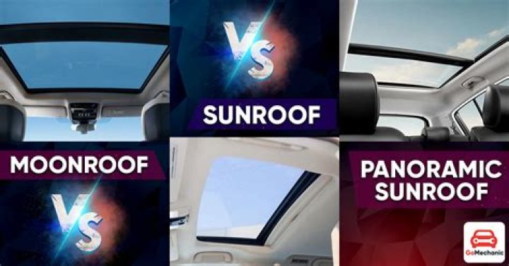 What is the difference between a sunroof and a moonroof?