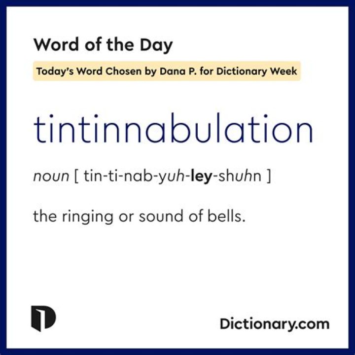What is the etymology of the word tintinnabulation?