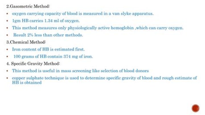 What is the meaning of gasometric method?