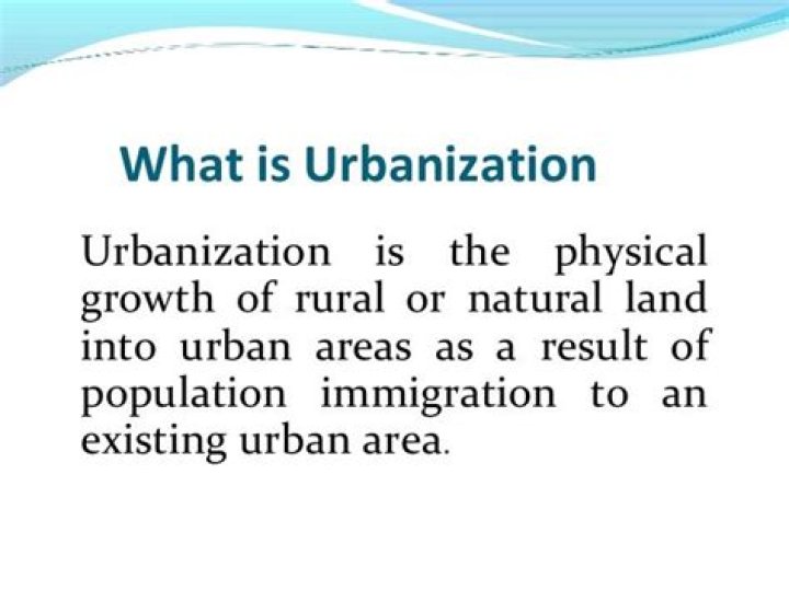 What is urbanization definition?