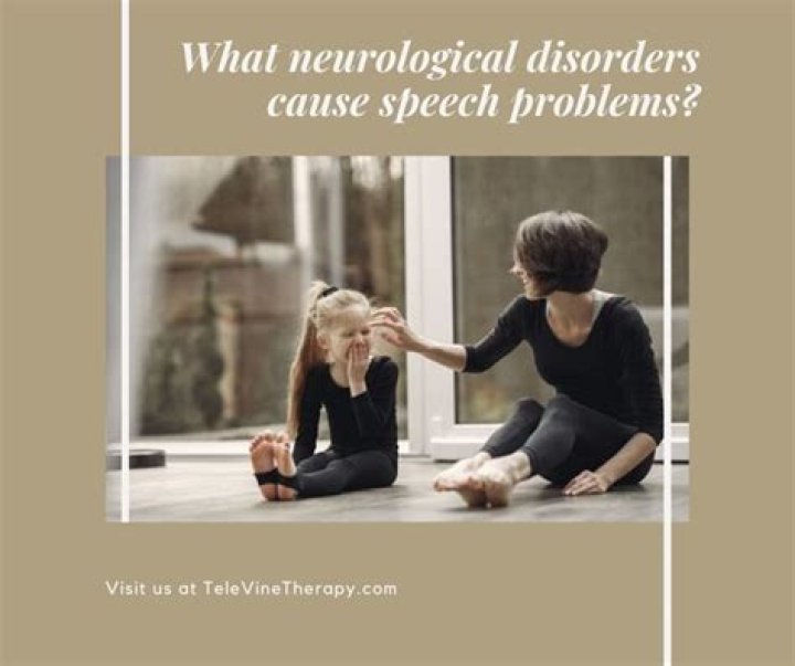 What neurological disorders cause speech problems?