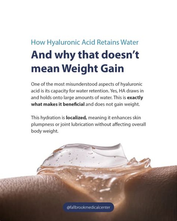 What retains water weight?