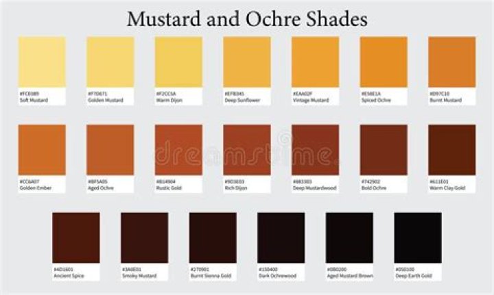 What shade is ochre?