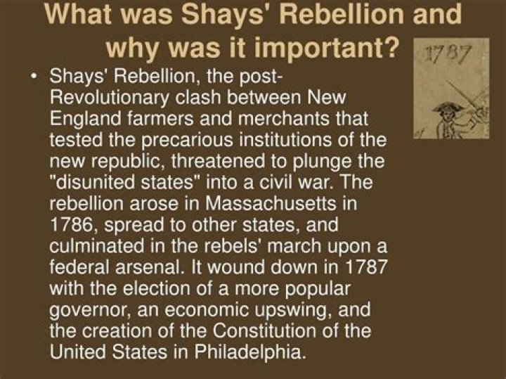 What was shays rebellion and why was it important?