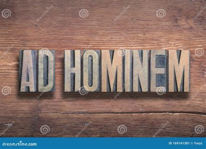 Whats ad hominem meaning?