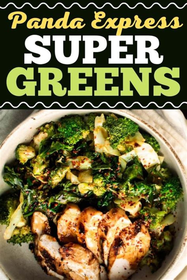 Whats in panda express super greens?