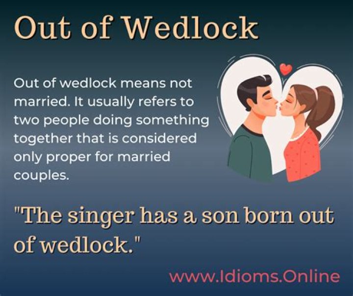 Whats out of wedlock mean?