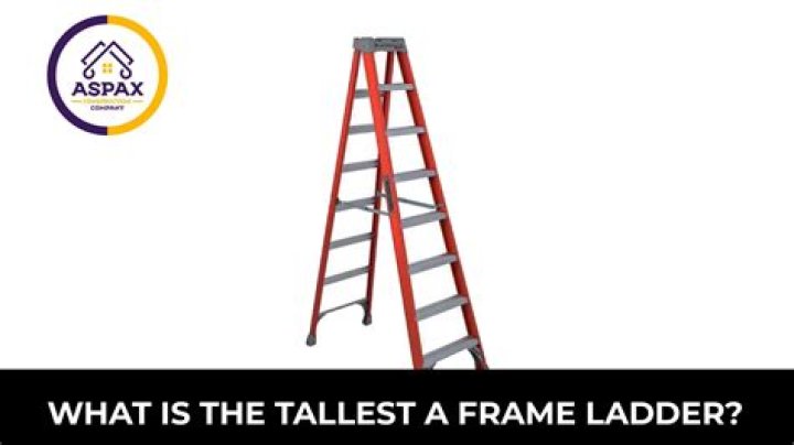 Whats the tallest a frame ladder?