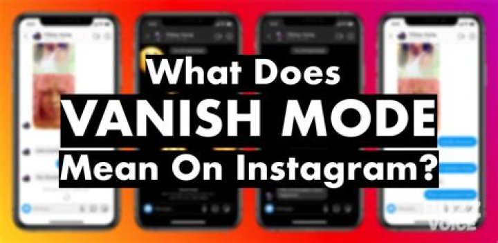 Whats vanish mode on instagram?