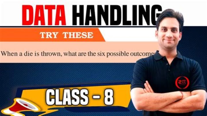 When a die is thrown what are the six possible outcomes?