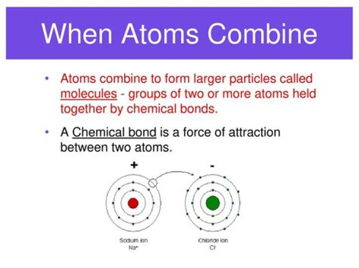 When do atoms combine?