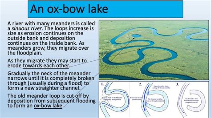 When does an oxbow lake form?