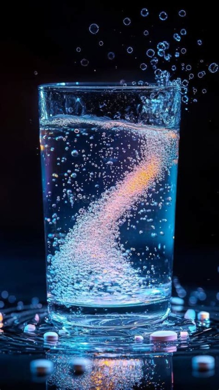 When effervescent tablets are dropped in water?