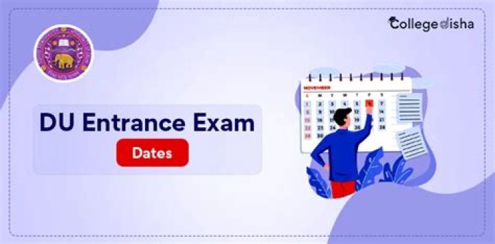 When is du entrance exam 2021?