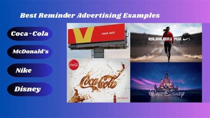 When is reminder advertising?