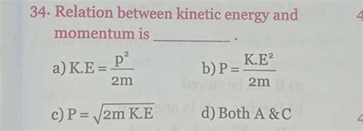 When kinetic energy is doubled what happens to momentum?