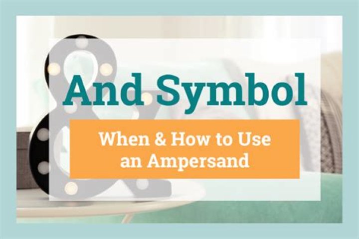 When should ampersand be used in apa?