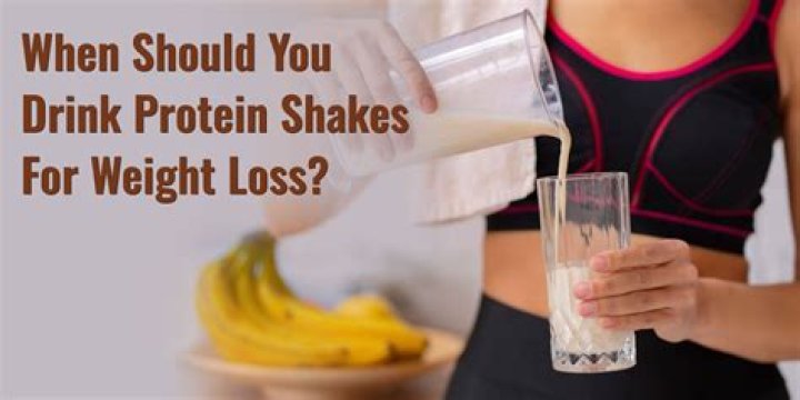 When should you drink protein shakes?