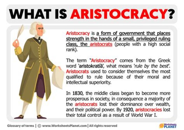 When someone is aristocratic?