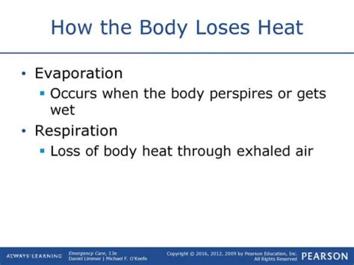 When the body perspires?