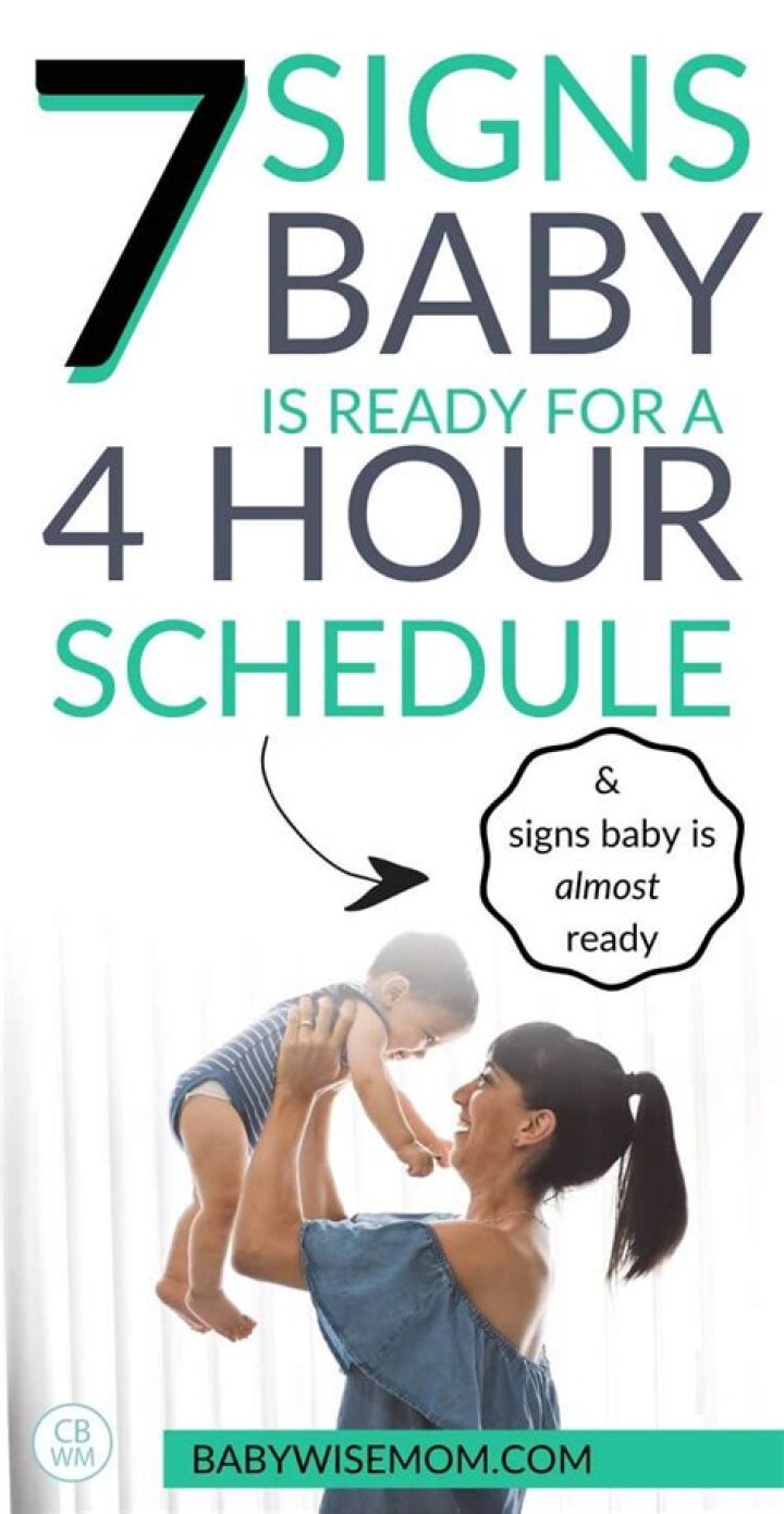 When to move baby to 4 hour schedule?