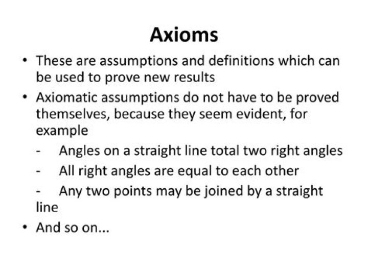 When to use axiomatic in a sentence?