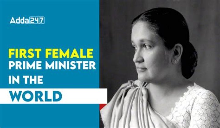 When was the first female prime minister?