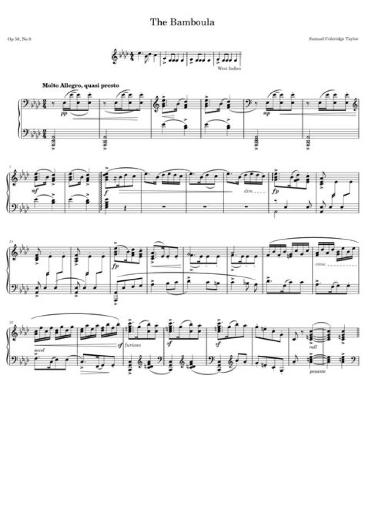 Where did the bamboula come from?