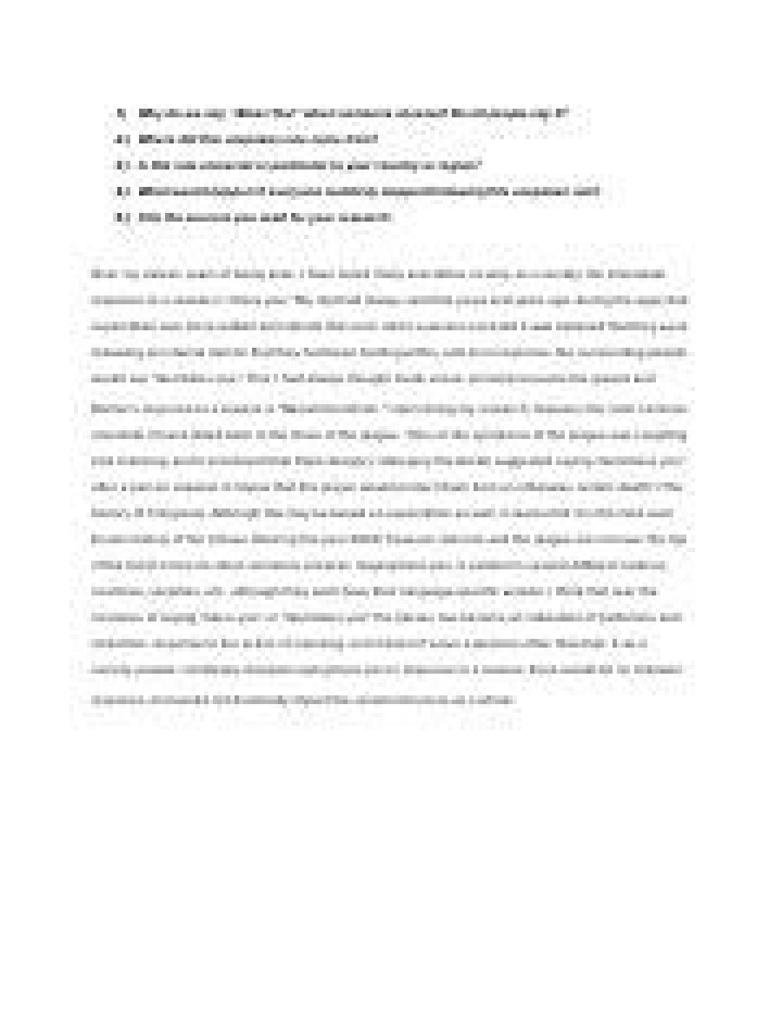 Where did this unspoken rule come from?