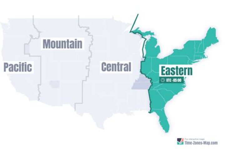 Where does eastern time start?
